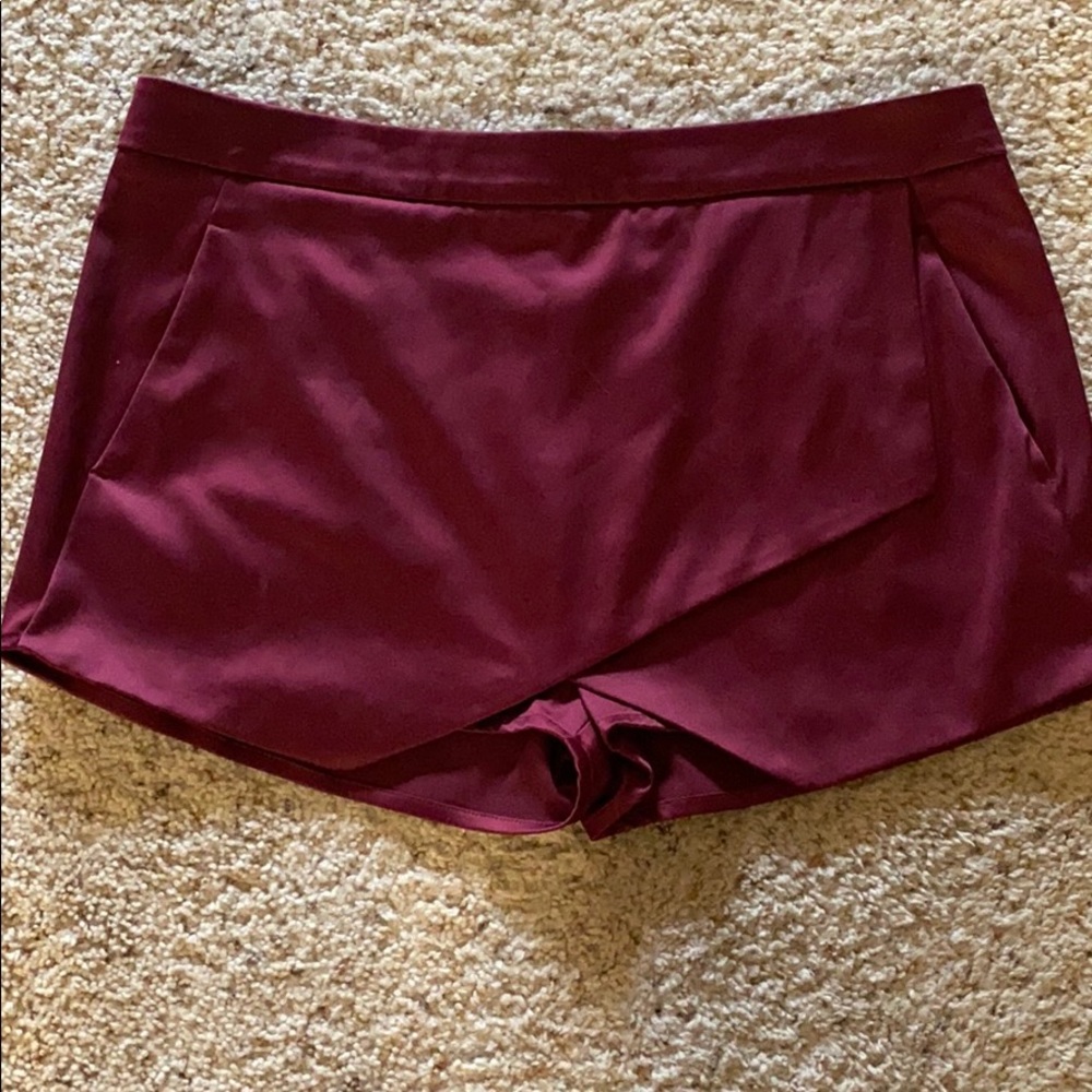 Express satin skort